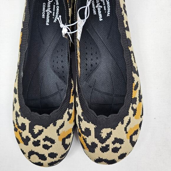 Dearfoam Misty Ballet Flat Leopard Print NIB Women's Size 8 - Picture 4 of 8